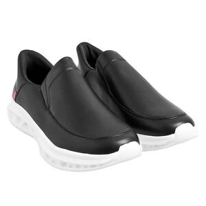 Duke Mens D555 Carlisle 1 Slip-on Wide Shoes / Black